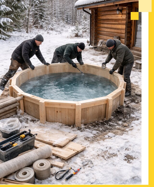 Изготовление и установка ледяных купелей под ключ в Ростове